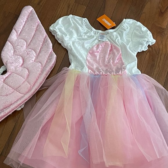 New Gymboree Girls Unicorn Tulle Dress Costume and Wings Size 10 - Picture 4 of 15